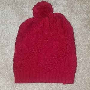 Nwot dark red beanie